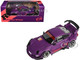 RWB 993 Rotana #18 Matt Purple with Graphics 1/64 Diecast Model Car Model Model MM64-RWB993-001