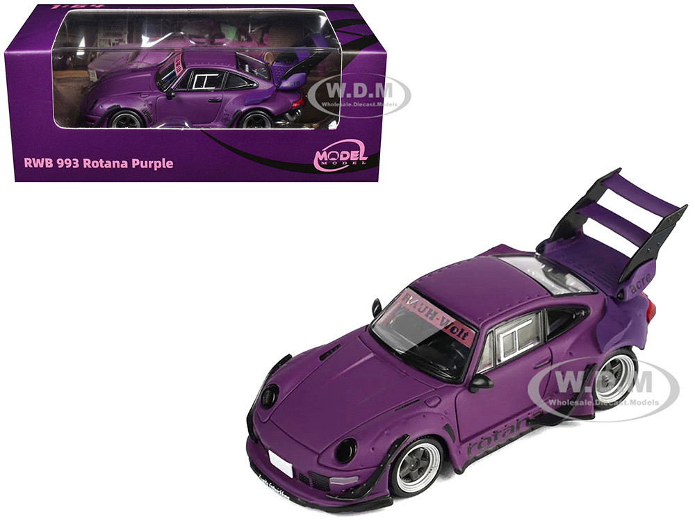 RWB 993 Rotana Matt Purple 1/64 Diecast Model Car by Model Model