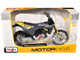 2023 Husqvarna 701 Supermoto Motorcycle Matt Black and Gray with Yellow and White Accents 1/12 Diecast Motorcycle Model Maisto 20-64633