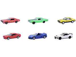 GreenLight Muscle Series 30 Set of 6 pieces 1/64 Diecast Model Cars Greenlight 13370SET