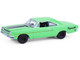 1970 Plymouth Road Runner Green with Black Hood Stripe GreenLight Muscle Series 30 1/64 Diecast Model Car Greenlight 13370B