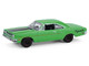 1970 Plymouth Road Runner Green with Black Hood Stripe GreenLight Muscle Series 30 1/64 Diecast Model Car Greenlight 13370B