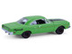 1970 Plymouth Road Runner Green with Black Hood Stripe GreenLight Muscle Series 30 1/64 Diecast Model Car Greenlight 13370B