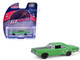1970 Plymouth Road Runner Green with Black Hood Stripe GreenLight Muscle Series 30 1/64 Diecast Model Car Greenlight 13370B