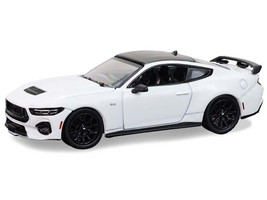 2024 Ford Mustang Oxford White with Black Top GreenLight Muscle Series 30 1/64 Diecast Model Car Greenlight 13370F