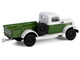 1950 Dodge Power Wagon Pickup Truck Green and White with 1 4 Ton Cargo Trailer Green Hitch & Tow Series 32 1/64 Diecast Model Cars Greenlight 32320A
