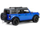 2021 Ford Bronco Black Diamond Velocity Blue Metallic with Black Top with Utility Trailer and Motorcycle Hitch & Tow Series 32 1/64 Diecast Model Cars Greenlight 32320C 2021 Ford Bronco Black Diamond Velocity Blue Metallic with Black Top with Utility Trailer and Motorcycle Hitch & Tow Series 32 1/64 Diecast Model Cars Greenlight 32320C