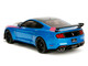 Ford Mustang Shelby GT500 Blue Metallic with Pink Stripes and Black Hood and Top Pink Slips Series 1/18 Diecast Model Car Jada 35723 Ford Mustang Shelby GT500 Blue Metallic with Pink Stripes and Black Hood and Top Pink Slips Series 1/18 Diecast Model Car Jada 35723
