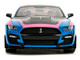 Ford Mustang Shelby GT500 Blue Metallic with Pink Stripes and Black Hood and Top Pink Slips Series 1/18 Diecast Model Car Jada 35723