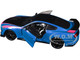 Ford Mustang Shelby GT500 Blue Metallic with Pink Stripes and Black Hood and Top Pink Slips Series 1/18 Diecast Model Car Jada 35723