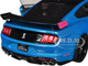 Ford Mustang Shelby GT500 Blue Metallic with Pink Stripes and Black Hood and Top Pink Slips Series 1/18 Diecast Model Car Jada 35723