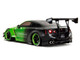 Nissan GT R R35 Liberty Walk Body Kit 2 0 RHD Right Hand Drive Green and Matt Black Pink Slips Series 1/18 Diecast Model Car Jada 35724