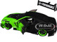 Nissan GT R R35 Liberty Walk Body Kit 2 0 RHD Right Hand Drive Green and Matt Black Pink Slips Series 1/18 Diecast Model Car Jada 35724