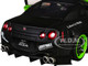 Nissan GT R R35 Liberty Walk Body Kit 2 0 RHD Right Hand Drive Green and Matt Black Pink Slips Series 1/18 Diecast Model Car Jada 35724