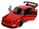 RWB Body Kit Red Metallic with Black Stripes Pink Slips Series 1/18 Diecast Model Car Jada 35726