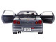 1999 Nissan Skyline GT R R34 RHD Right Hand Drive Silver Metallic with Purple Wheels 1/18 Diecast Model Car Solido S1804310