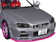 1999 Nissan Skyline GT R R34 RHD Right Hand Drive Silver Metallic with Purple Wheels 1/18 Diecast Model Car Solido S1804310 1999 Nissan Skyline GT R R34 RHD Right Hand Drive Silver Metallic with Purple Wheels 1/18 Diecast Model Car Solido S1804310