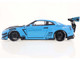 2023 Nissan GT R R35 Liberty Walk Body Kit 2 0 RHD Right Hand Drive Baby Blue with Carbon Hood 1/18 Diecast Model Car Solido S1805817