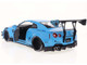 2023 Nissan GT R R35 Liberty Walk Body Kit 2 0 RHD Right Hand Drive Baby Blue with Carbon Hood 1/18 Diecast Model Car Solido S1805817