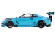 2023 Nissan GT R R35 Liberty Walk Body Kit 2 0 RHD Right Hand Drive Baby Blue with Carbon Hood 1/18 Diecast Model Car Solido S1805817