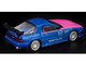 Mazda RX7 FC3S RE Amemiya RHD Right Hand Drive Blue Metallic with Pink Hood APA XPO 2025 Exclusive 1/64 Diecast Model Car Pop Race PR640396 Mazda RX7 FC3S RE Amemiya RHD Right Hand Drive Blue Metallic with Pink Hood APA XPO 2025 Exclusive 1/64 Diecast Model Car Pop Race PR640396