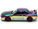 Skyline GT R BNR32 RHD Right Hand Drive Chameleon Chrome with Carbon Hood APA XPO 2025 Exclusive 1/64 Diecast Model Car Pop Race PR640426