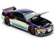 Skyline GT R R33 RHD Right Hand Drive Chameleon Chrome with Carbon Hood APA XPO 2025 Exclusive 1/64 Diecast Model Car Pop Race PR640427