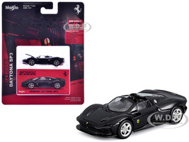 Ferrari Daytona SP3 Black Speed Icons Series 1/64 Diecast Model Car Maisto 15710BK