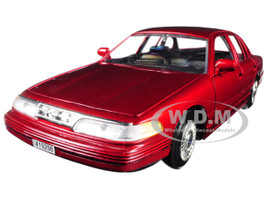 1998 Ford Crown Victoria Metallic Red 1/24 Diecast Model Car Motormax 76102