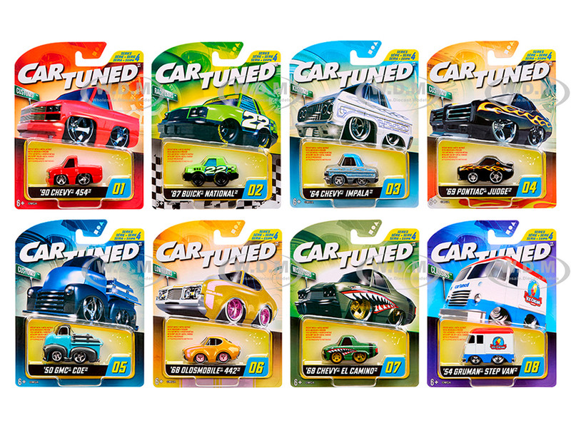 Hobby Alt 2025 Series 4 Set of 8 Pieces Diecast Model Cars CarTuned 592648-XX3