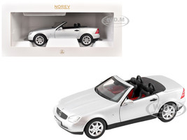 1996 Mercedes Benz SLK Convertible Brilliant Silver Metallic 1/18 Diecast Model Car Norev 183020
