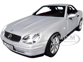 1996 Mercedes Benz SLK Convertible Brilliant Silver Metallic 1/18 Diecast Model Car Norev 183020