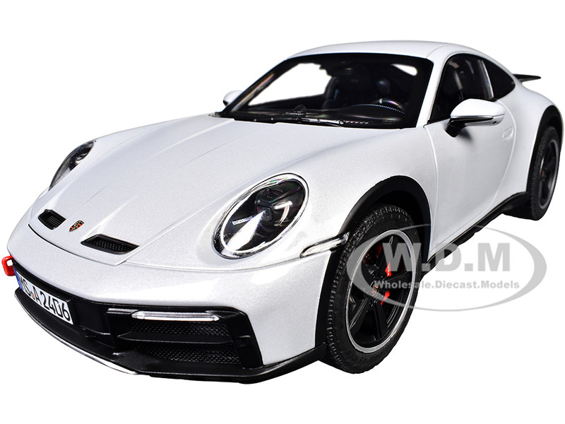 2023 Porsche 911 Dakar Ice Gray Metallic 1/18 Diecast Model Car Norev 187242