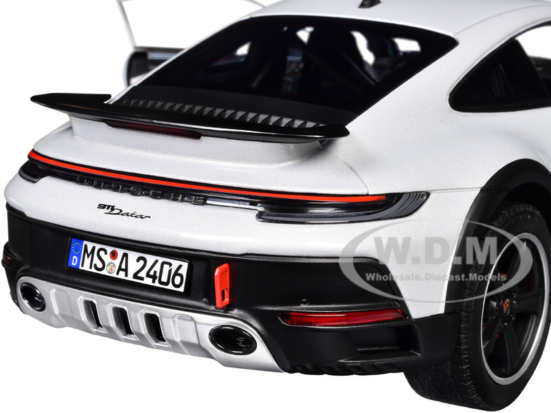 2023 Porsche 911 Dakar Ice Gray Metallic 1/18 Diecast Model Car by