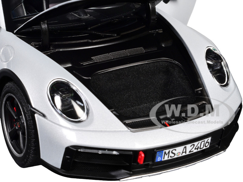 2023 Porsche 911 Dakar Ice Gray Metallic 1/18 Diecast Model Car by