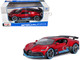 Bugatti Divo Red Metallic with Carbon and Blue Accents Special Edition 1/24 Diecast Model Car Maisto 31526r
