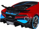 Bugatti Divo Red Metallic with Carbon and Blue Accents Special Edition 1/24 Diecast Model Car Maisto 31526r