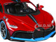 Bugatti Divo Red Metallic with Carbon and Blue Accents Special Edition 1/24 Diecast Model Car Maisto 31526r