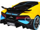 Bugatti Divo Yellow Metallic with Carbon and Blue Accents Special Edition 1/24 Diecast Model Car Maisto 31526y