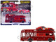 Fiat 642 RN2 Bartoletti Transporter Red and Ferrari 250 GT #22 Red with Yellow Stripes Team Transport Car Culture Series Diecast Model Cars Hot Wheels JBM37 Fiat 642 RN2 Bartoletti Transporter Red and Ferrari 250 GT #22 Red with Yellow Stripes Team Transport Car Culture Series Diecast Model Cars Hot Wheels JBM37