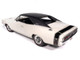 1969 Dodge Charger R T W1 White with Black Vinyl Top and Black Tail Stripe American Muscle Series 1/18 Diecast Model Car Auto World AMM1352 1969 Dodge Charger R T W1 White with Black Vinyl Top and Black Tail Stripe American Muscle Series 1/18 Diecast Model Car Auto World AMM1352