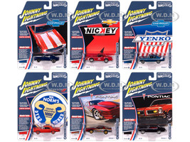 Muscle Cars USA 2025 Release 1 Set A of 6 pieces 1/64 Diecast Model Cars Johnny Lightning JLMC034A