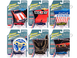 Muscle Cars USA 2025 Release 1 Set B of 6 pieces 1/64 Diecast Model Cars Johnny Lightning JLMC034B