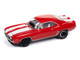 1969 Chevrolet Camaro Z28 Red with White Stripes and Interior Muscle Cars USA Series 1/64 Diecast Model Car Johnny Lightning JLMC034-JLSP381B