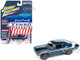1970 Chevrolet Nova Yenko Deuce Fathom Blue Metallic with White Stripes Muscle Cars USA Series 1/64 Diecast Model Car Johnny Lightning JLMC034-JLSP383A