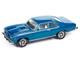 1974 Pontiac GTO Regatta Blue Metallic with White Interior Muscle Cars USA Series 1/64 Diecast Model Car Johnny Lightning JLMC034-JLSP386B 1974 Pontiac GTO Regatta Blue Metallic with White Interior Muscle Cars USA Series 1/64 Diecast Model Car Johnny Lightning JLMC034-JLSP386B