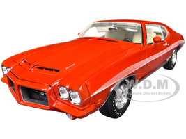 1972 Pontiac GTO LeMans Sundance Orange Metallic with GTO Stripes Limited Edition to 342 pieces Worldwide 1/18 Diecast Model Car ACME A1801226