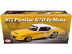 1972 Pontiac GTO LeMans Monarch Yellow with GTO Stripes and White Vinyl Top Limited Edition to 264 pieces Worldwide 1/18 Diecast Model Car ACME A1801227 1972 Pontiac GTO LeMans Monarch Yellow with GTO Stripes and White Vinyl Top Limited Edition to 264 pieces Worldwide 1/18 Diecast Model Car ACME A1801227