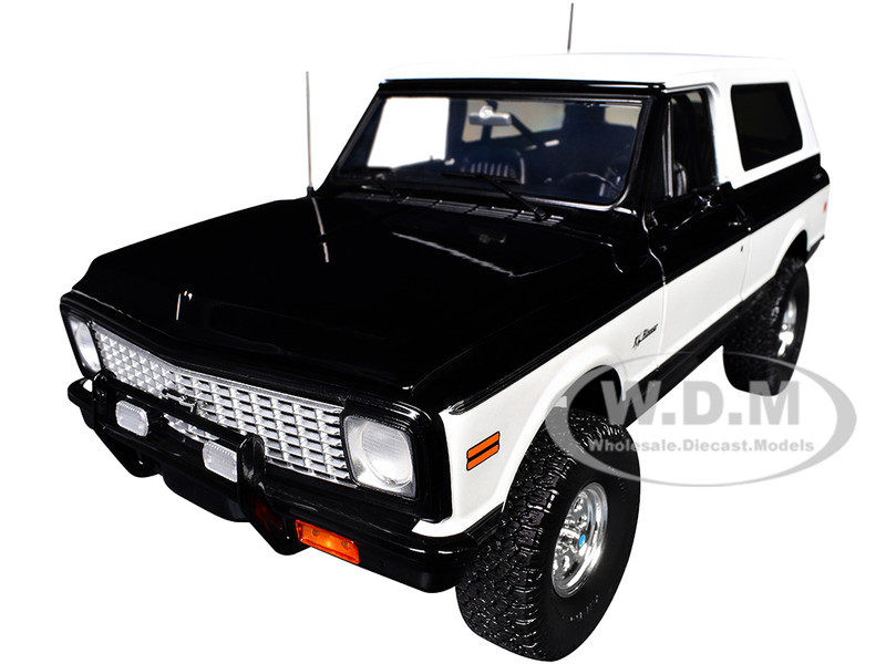 1971 Chevrolet K5 Blazer Tuxedo Black and White Limited Edition to 396 pieces Worldwide 1/18 Diecast Model Car ACME A1807716