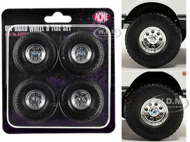 Offroad 35 Mag Wheel and Tire Set of 4 pieces from 1971 Chevrolet K5 Blazer for 1/18 Scale Models ACME A1807716W